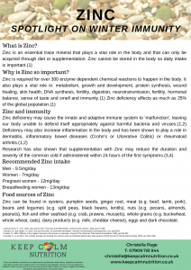 Boost your immunity with Zinc